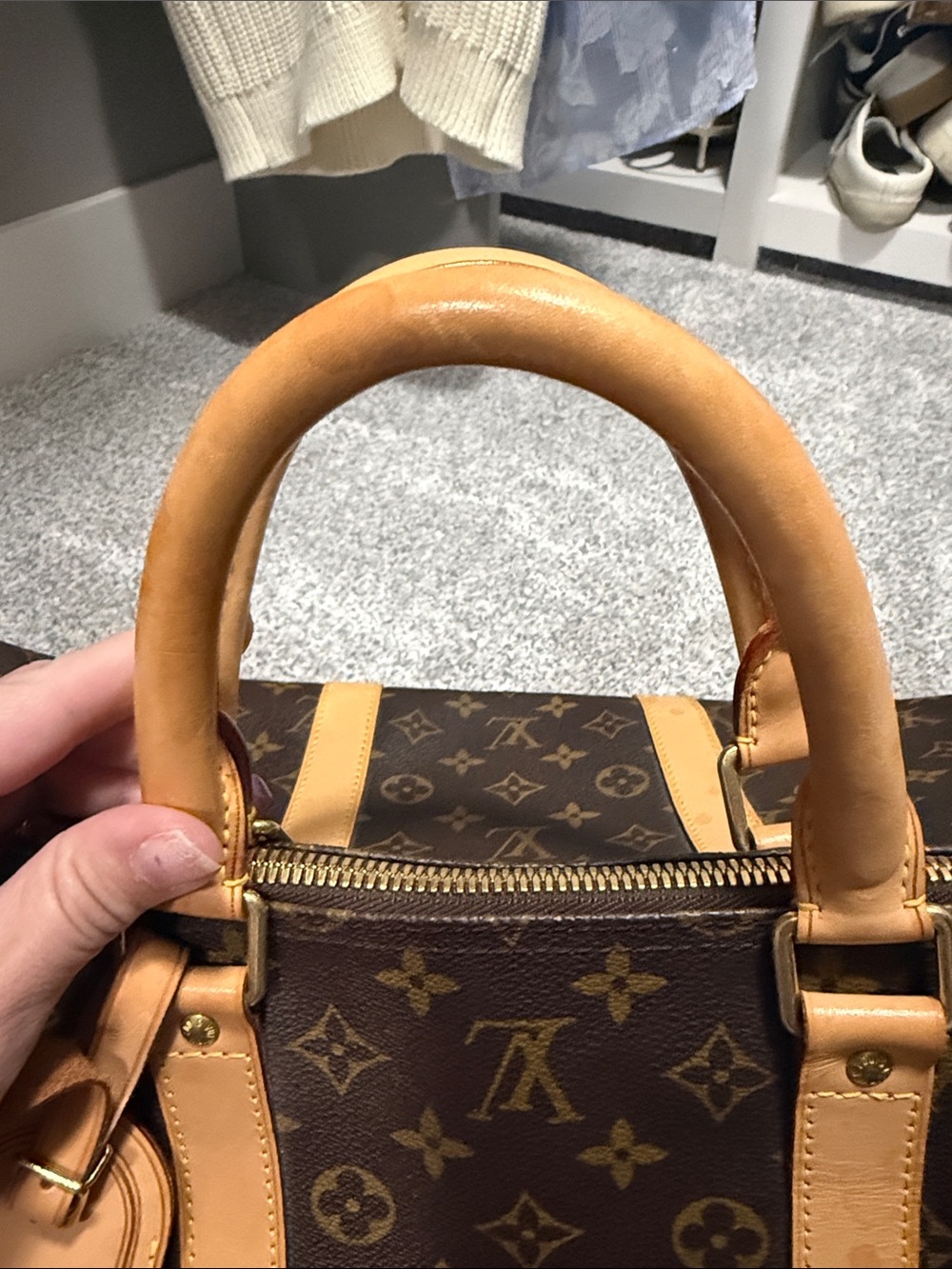 Louis Vuitton  Monogram Keepall Travel Duffel - Brown/Tan - Picture 2 of 15